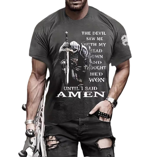 Playera Hombre Impresión 3D Verano Transpirable Manga Corta - Image 35