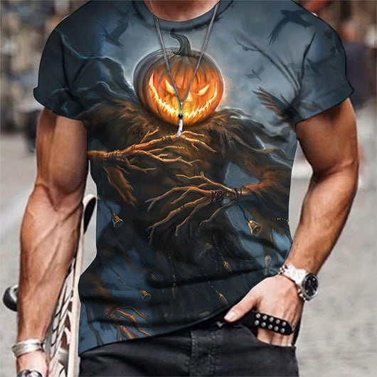 Playera Hombre Impresión 3D Verano Transpirable Manga Corta - Image 36