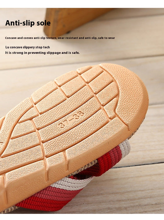 Pantuflas de Lino para Pareja - Cómodas para Casa con Suela Gruesa - Image 25