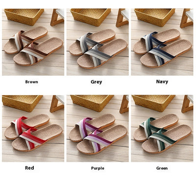 Pantuflas de Lino para Pareja - Cómodas para Casa con Suela Gruesa - Image 32
