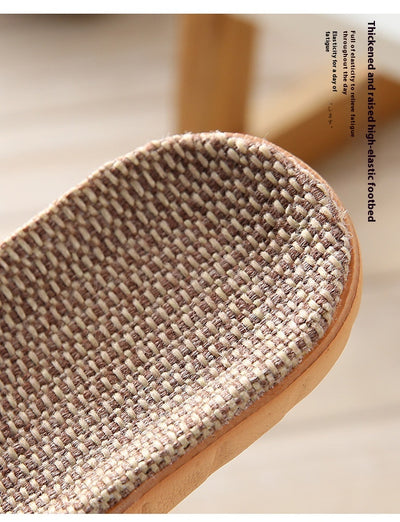 Pantuflas de Lino para Pareja - Cómodas para Casa con Suela Gruesa - Image 38
