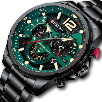 Reloj de Pulsera para Hombre Acero Inoxidable Multifunción Cuarzo - Image 11
