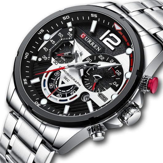 Reloj de Pulsera para Hombre Acero Inoxidable Multifunción Cuarzo - Image 14