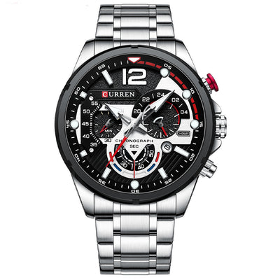Reloj de Pulsera para Hombre Acero Inoxidable Multifunción Cuarzo - Image 15