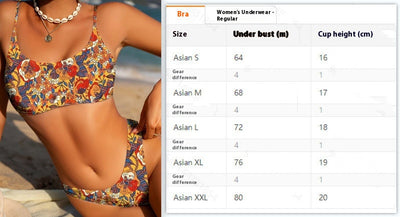 Bikini Talla Grande con Estampado Floral y Tirantes Ajustables - Image 10