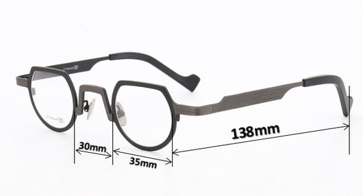 Marcos de Gafas Ultraligeros de Titanio Puro Estilo Retro - Image 11