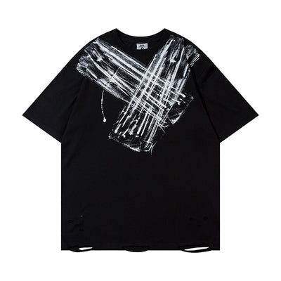 Camiseta Estampado Artístico Dirty para Hombre - Image 31