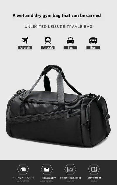 Bolsa Deportiva de Viaje con Compartimento Seco-Húmedo para Hombre - Image 24