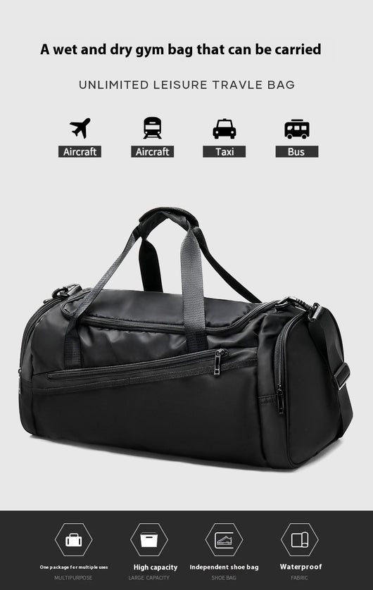 Bolsa Deportiva de Viaje con Compartimento Seco-Húmedo para Hombre - Image 24
