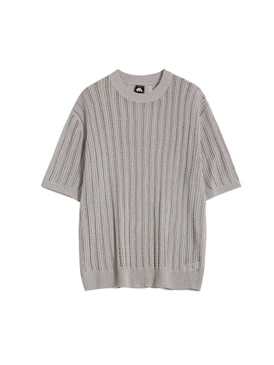 Playera Tejida Calada para Hombre - Diseño Moderno y Versátil - Image 14
