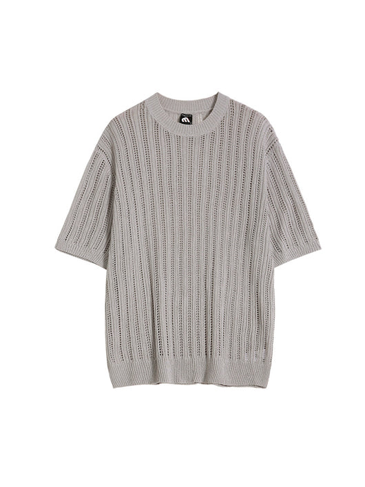 Playera Tejida Calada para Hombre - Diseño Moderno y Versátil - Image 14