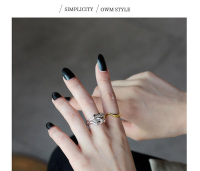 Anillo de Plata con Enrollados Múltiples para Mujer - Image 10