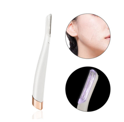 Depiladora Facial LED con Exfoliante - Afeitadora Eléctrica Indolora para Cejas y Vello Facial - Image 9