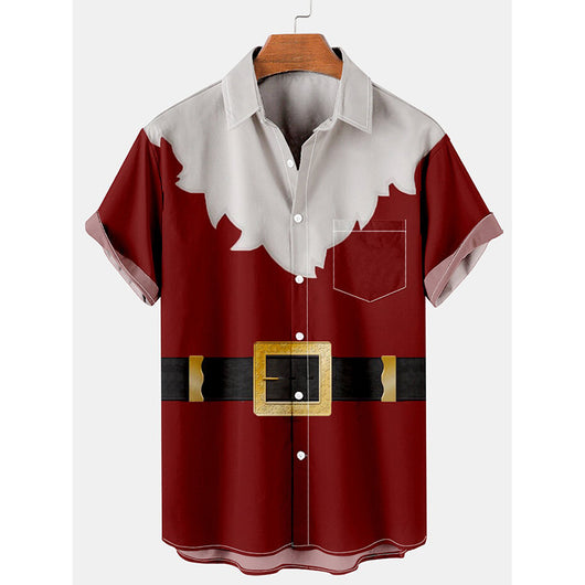 Playera Navideña 3D Estampada Talla Europea para Hombre - Image 15