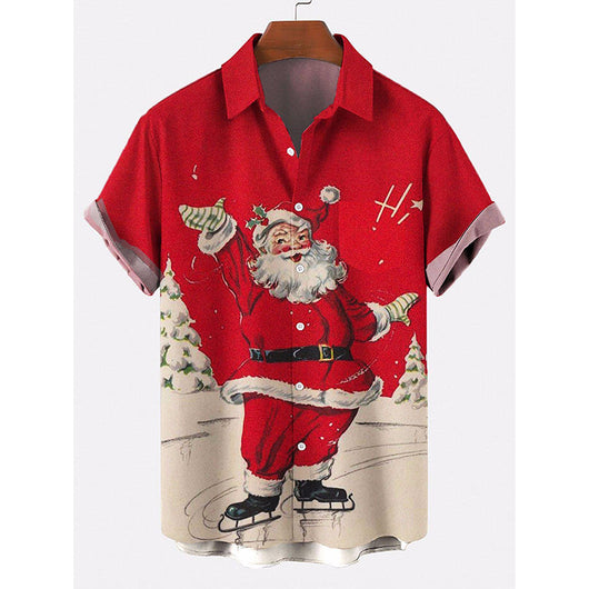 Playera Navideña 3D Estampada Talla Europea para Hombre - Image 18