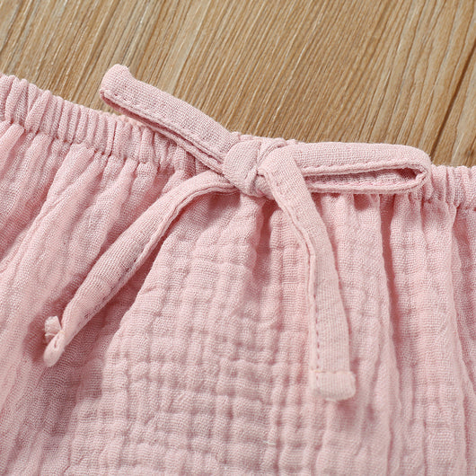 Conjunto de Top Sling y Shorts Ajustados en Colores Lisos - Image 24