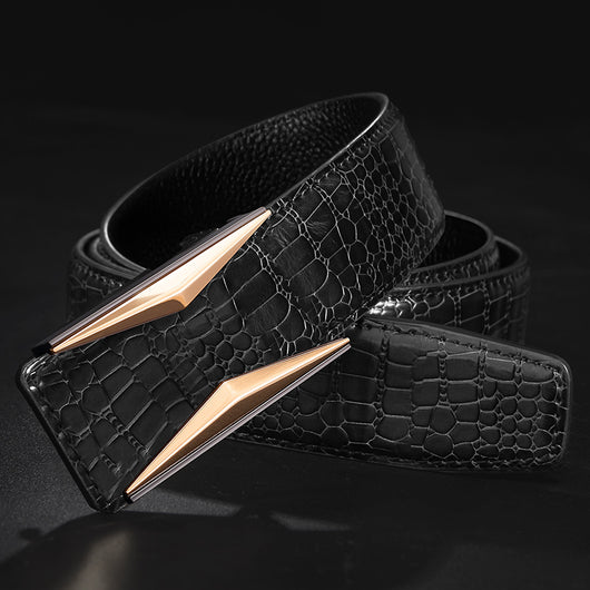 Cinturón de Cuero para Hombre con Hebilla Automática - Image 5