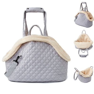 Bolsa Transportadora Acolchada para Mascotas Estilo Coreano Otoño-Invierno - Image 28