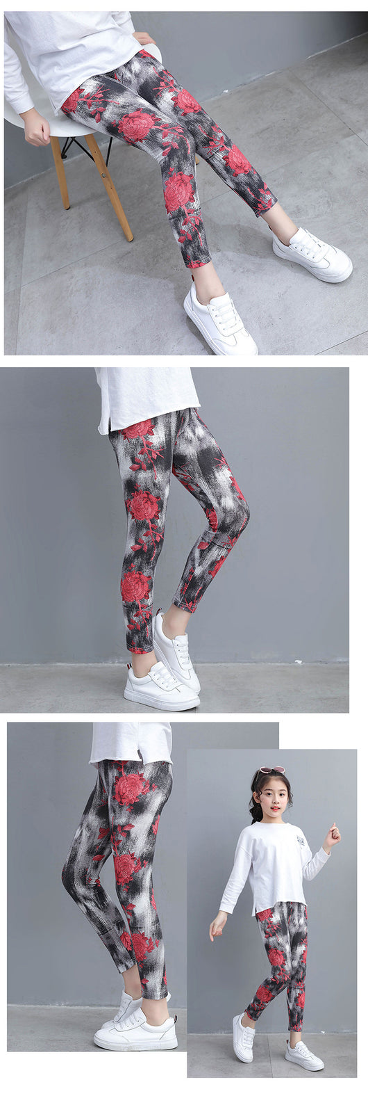 Leggings Capri Modal Elásticos para Niña - Uso Diario y Deportivo - Image 35