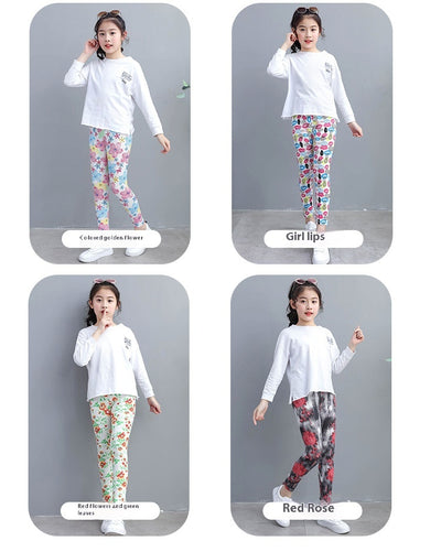 Leggings Capri Modal Elásticos para Niña - Uso Diario y Deportivo - Image 38