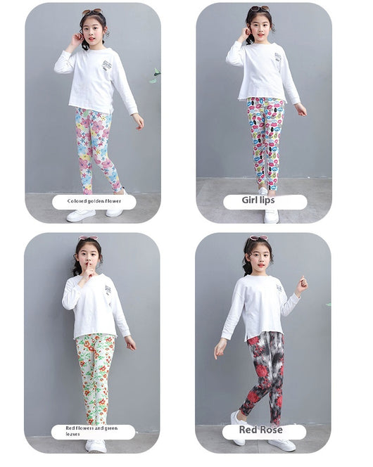 Leggings Capri Modal Elásticos para Niña - Uso Diario y Deportivo - Image 38