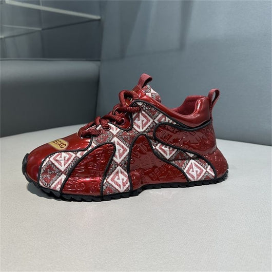Zapatos Deportivos para Hombre con Suela Gruesa y Bordado Ligero - Image 24