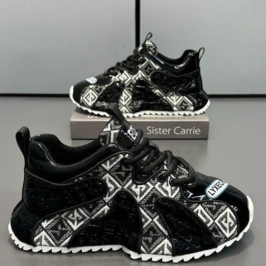 Zapatos Deportivos para Hombre con Suela Gruesa y Bordado Ligero - Image 25