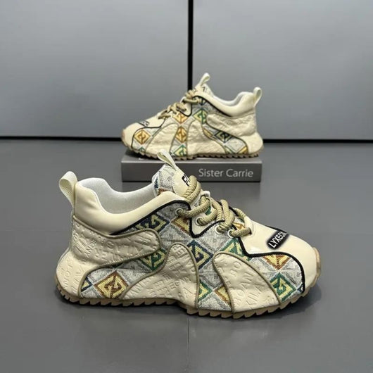 Zapatos Deportivos para Hombre con Suela Gruesa y Bordado Ligero - Image 29