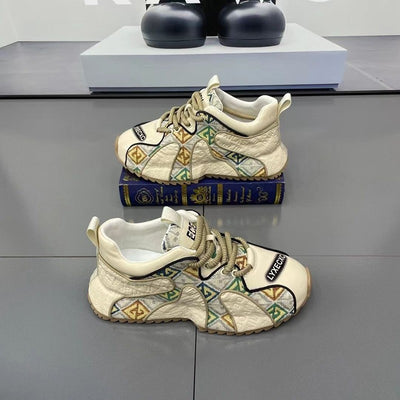 Zapatos Deportivos para Hombre con Suela Gruesa y Bordado Ligero - Image 34