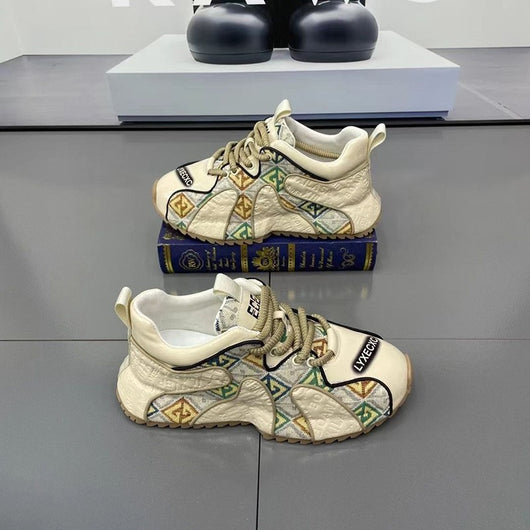 Zapatos Deportivos para Hombre con Suela Gruesa y Bordado Ligero - Image 34