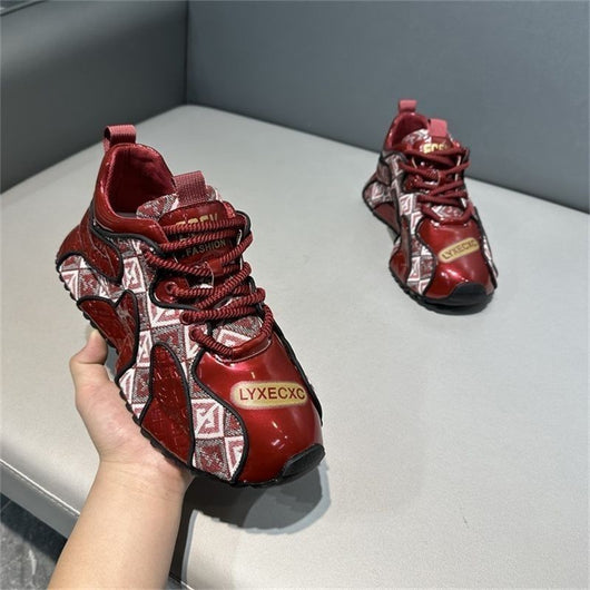 Zapatos Deportivos para Hombre con Suela Gruesa y Bordado Ligero - Image 39