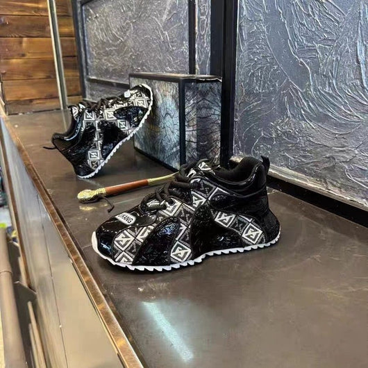 Zapatos Deportivos para Hombre con Suela Gruesa y Bordado Ligero - Image 44