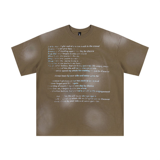 Camiseta de Algodón con Estampado de Letras para Hombre - Image 33
