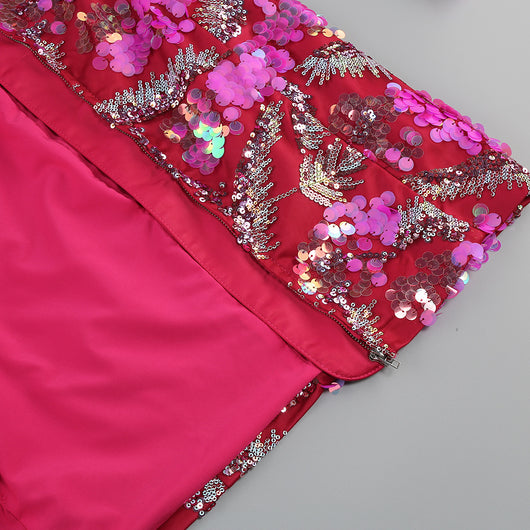 Blazer Backless con Lentejuelas Brillantes - Image 27