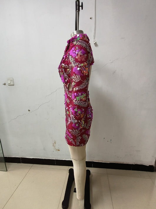 Blazer Backless con Lentejuelas Brillantes - Image 34