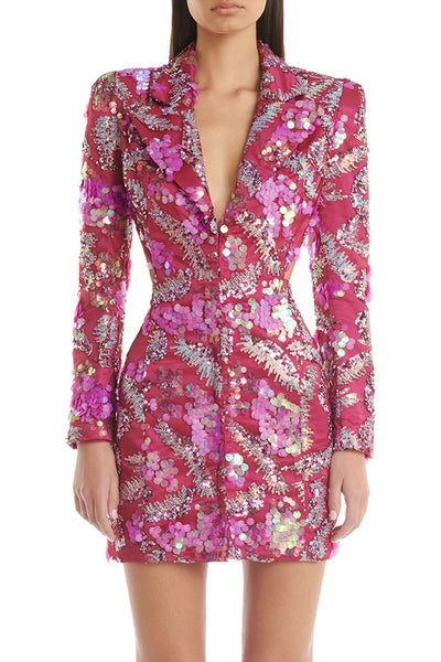 Blazer Backless con Lentejuelas Brillantes - Image 37