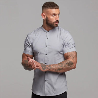 Cardigan Deportivo Slim Fit de Manga Corta para Hombre - Image 9