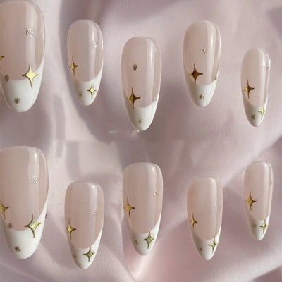 Manicura Francesa Almendra Acabado Avanzado Hecho a Mano - Image 11