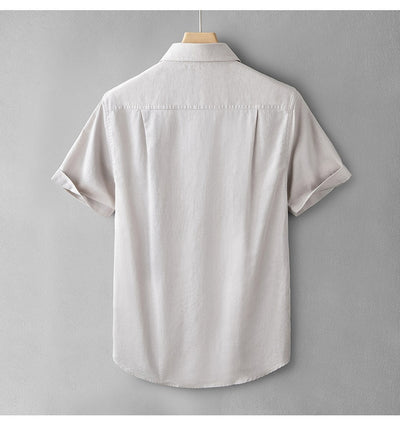 Camisa Casual de Algodón y Lino Media Manga - Transpirable y Cómoda - Image 15