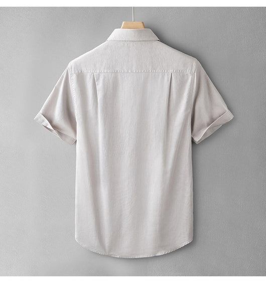 Camisa Casual de Algodón y Lino Media Manga - Transpirable y Cómoda - Image 15