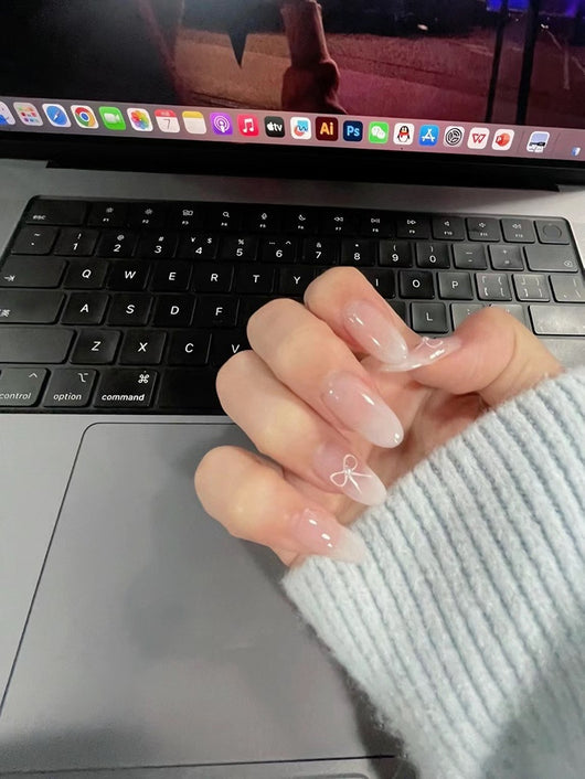 Uñas Postizas Nude Minimalista - Parches de Manicura Listos para Usar - Image 19