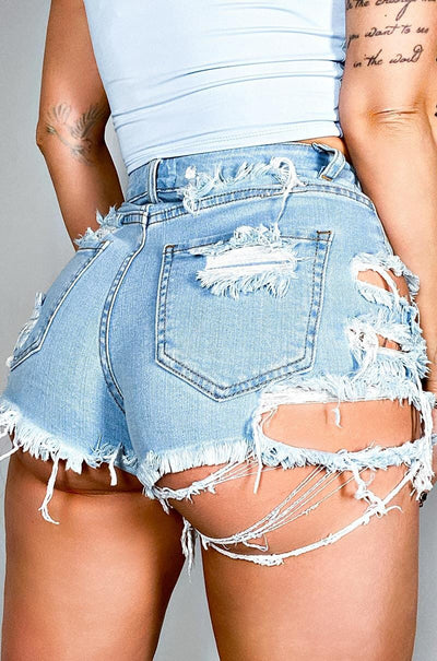 Shorts de Cintura Alta Casual Fashion Hot Pants - Image 12