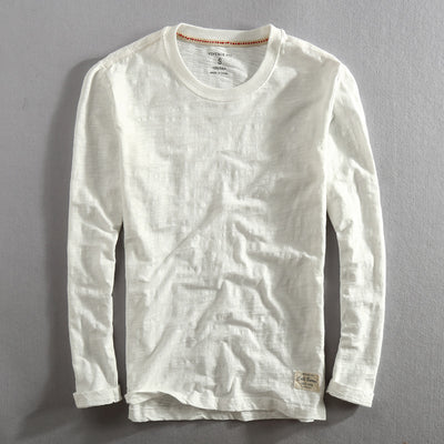 Camiseta de Cuello Redondo en Algodón Slub - Image 10