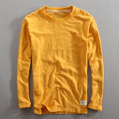 Camiseta de Cuello Redondo en Algodón Slub - Image 11