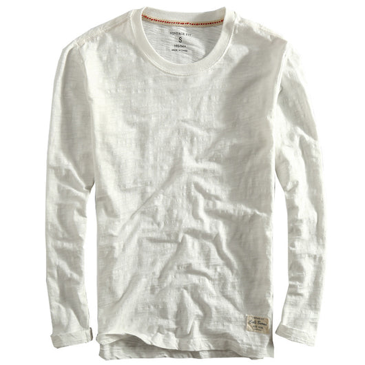 Camiseta de Cuello Redondo en Algodón Slub - Image 12