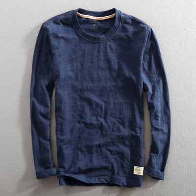 Camiseta de Cuello Redondo en Algodón Slub - Image 14