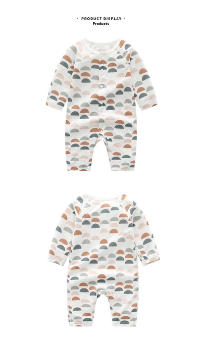 Mameluco de Fibra de Bambú Suave para Bebé - Estampado Floral y Animal Unisex - Image 19
