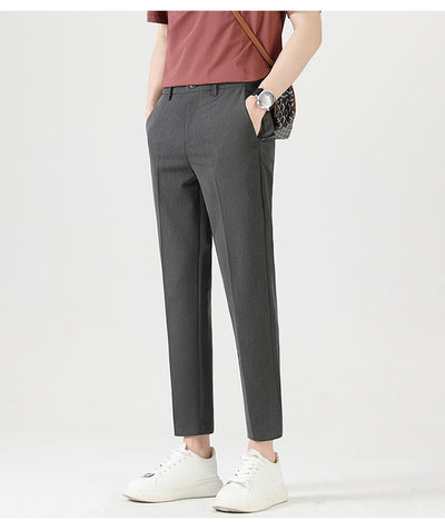 Pantalones Casuales Elásticos Slim Fit Lujo Ligero para Hombre - Image 33
