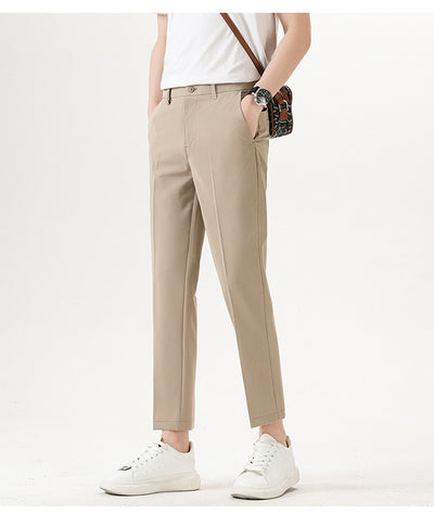 Pantalones Casuales Elásticos Slim Fit Lujo Ligero para Hombre - Image 39