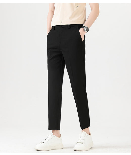 Pantalones Casuales Elásticos Slim Fit Lujo Ligero para Hombre - Image 40